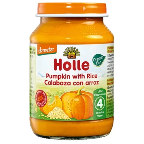 Piure Holle din dovleac-orez (4 luni+) 190 g cumpăra în Chișinau