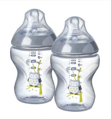 Декорированная бутылочка для кормления Tommee Tippee Сова 260 мл	2шт купить в Кишиневе