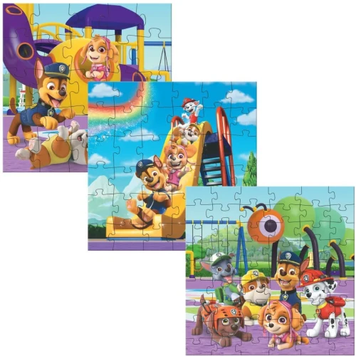 Puzzle Dodo 3 în 1 Teren de joacă, seria Patrula Cățelușilor, 25, 36 și 54 elemente cumpăra în Chișinau