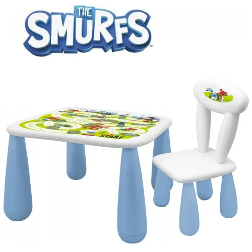 Măsuță cu scaun Maltex Luna The Smurfs White Blue cumpăra în Chișinau