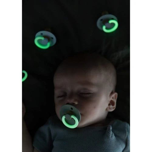 Suzetă rotundă din latex Bibs Colour Glow Petrol, 6-18 luni cumpăra în Chișinau