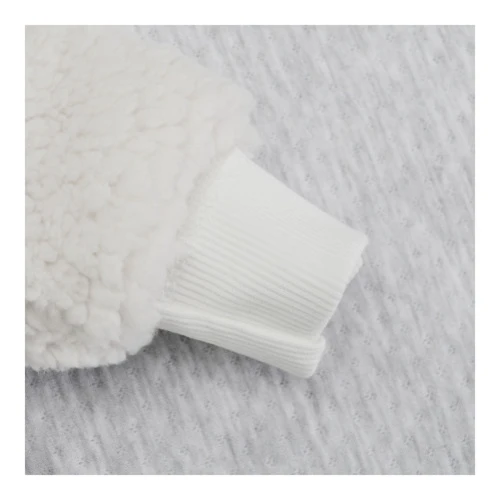 Salopetă cu glugă pentru bebeluși Minikin Teddy, lăptos, blăniță artificială, m.62 cumpăra în Chișinau