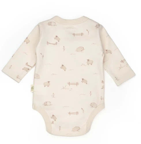Боди с длинным рукавом BabyCosy Cream & Ecru, 2 шт. (3-6М) купить в Кишиневе