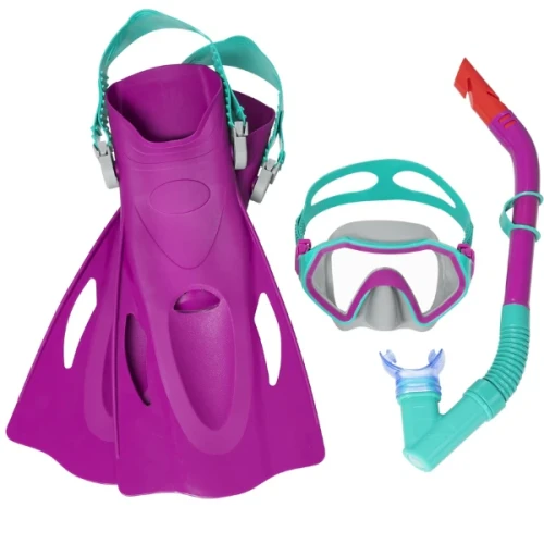 Set de inot Bestway labe, masca si tub Blue/Purple cumpăra în Chișinau