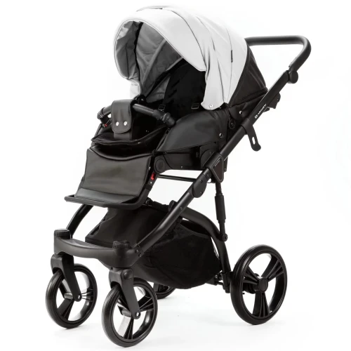 Коляска 2 в 1 Adamex Lanti Deluxe White Black купить в Кишиневе