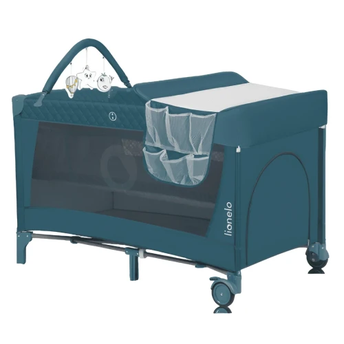 Patut pliabil 2 in 1 Lionelo Green Turquoise cumpăra în Chișinau