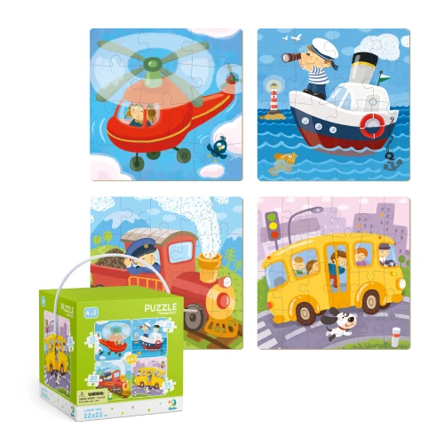 Puzzle Dodo 4 în 1 Transport, 72 elemente cumpăra în Chișinau