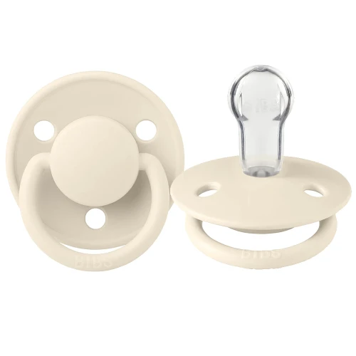 Пустышка круглая силиконовая Bibs De Lux Ivory 0-36 мес купить в Кишиневе