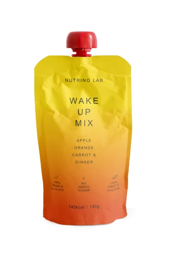 Piure Nutrino Lab Wake Up Snack Măr-portocală-morcov-ghimbir (24 luni+), 180 gr cumpăra în Chișinau
