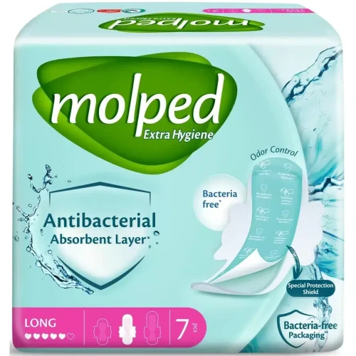 Absorbante Molped Antibacterial Long, 7 buc. cumpăra în Chișinau