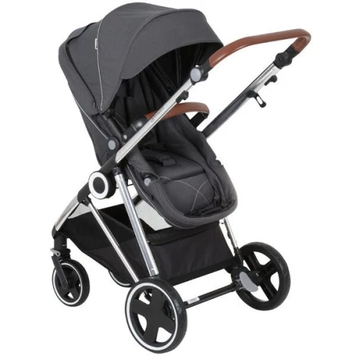 Коляска 3 в 1 BabyGo Halime Grey, Silver Frame купить в Кишиневе