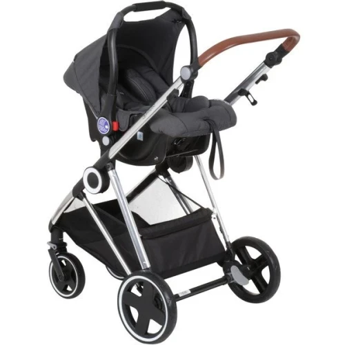Коляска 3 в 1 BabyGo Halime Grey, Silver Frame купить в Кишиневе
