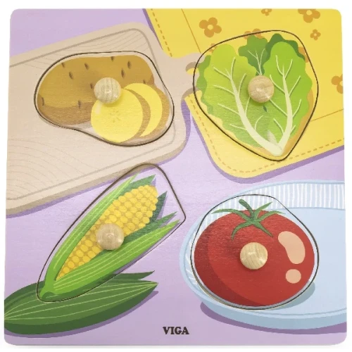 Puzzle Viga Legume, 4 elemente cumpăra în Chișinau