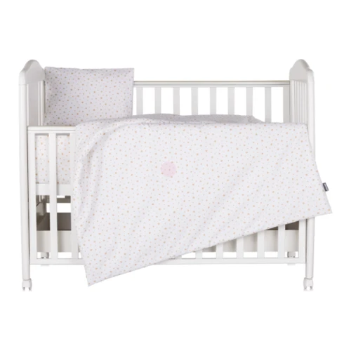 Set de lenjerie pentru pătuț Chipolino Stele, 5 piese, bej cumpăra în Chișinau