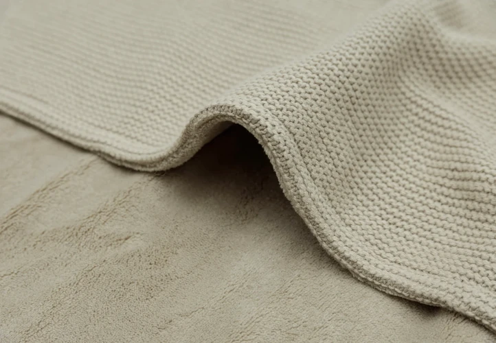 Păturică Jollein Basic Knit Olive Green/Fleece, 75x100 cm cumpăra în Chișinau