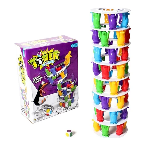 Joc de societate Essa Toys Turnul instabil Tower Collapse cu pinguini cumpăra în Chișinau