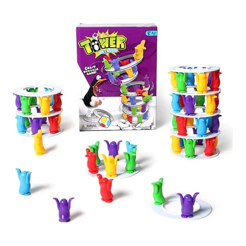 Joc de societate Essa Toys Turnul instabil Tower Collapse cu pinguini cumpăra în Chișinau