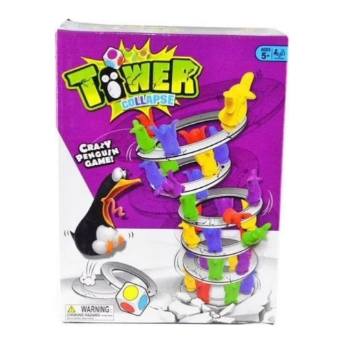 Joc de societate Essa Toys Turnul instabil Tower Collapse cu pinguini cumpăra în Chișinau
