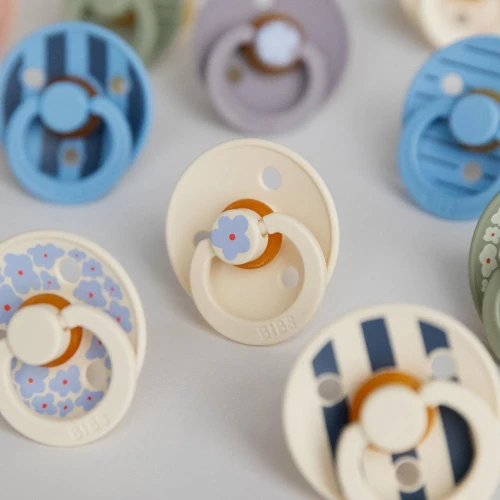 Пустышка круглая латексная Bibs Jasmine Ivory, 6-18 мес. купить в Кишиневе