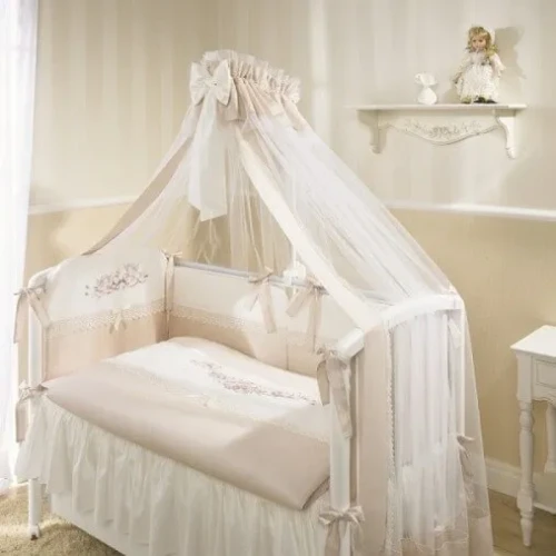Lenjerie de patut 6 piese Perina Estelle Bej cumpăra în Chișinau