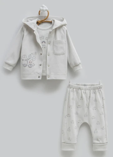 Комплект из 3 штук Caramell First Car Grey (3-6М) купить в Кишиневе