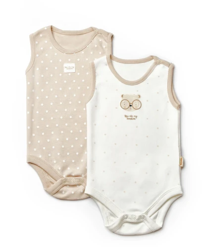 Body fără mânecă BabyCosy Ivory & Ecru, 2 buc. (12-18L) cumpăra în Chișinau