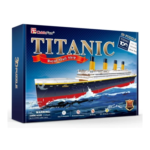 Puzzle 3D Cubic Fun Titanic, 113 elemente cumpăra în Chișinau