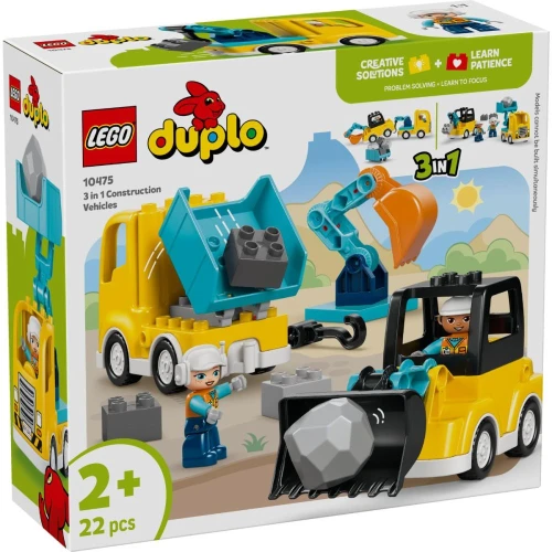 Конструкторы Lego Duplo 3 in 1 Construction Vehicles, 22 элемента купить в Кишиневе