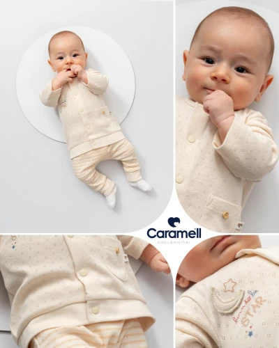 Set din 2 piese Caramell All Time Boy Grey & Ecru (1-3L) cumpăra în Chișinau