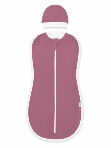 Комплект кокон + шапочка PernaMea Purple & White (3-6М) купить в Кишиневе