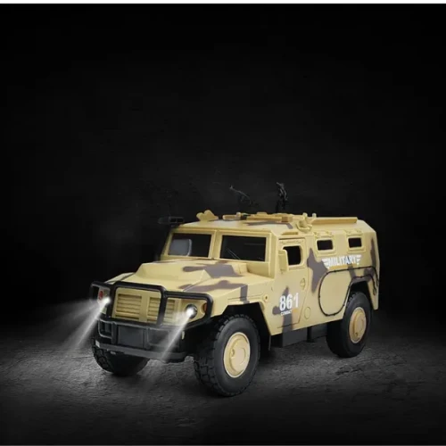 Военная машина Wenyi Military с инерцией (свет/звук), масштаб 1:16 купить в Кишиневе