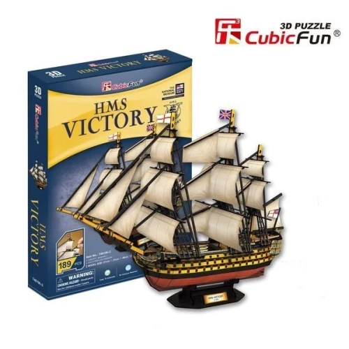Puzzle 3D Cubic Fun HMS Victory, 189 elemente cumpăra în Chișinau