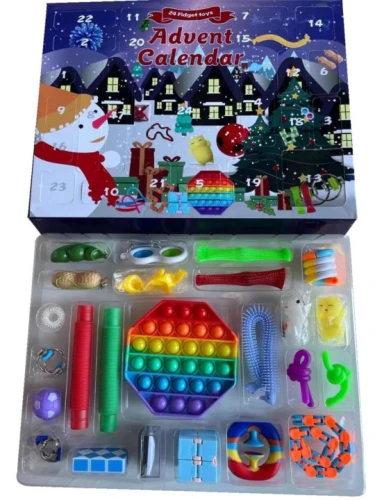 Адвент календарь Essa Toys с популярными антистресс игрушками купить в Кишиневе