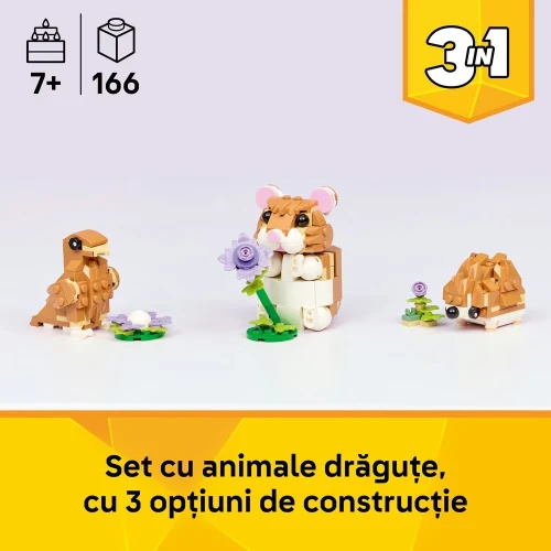 Set construcție Lego Creator Cute Hamster with a Flower, 166 elemente cumpăra în Chișinau