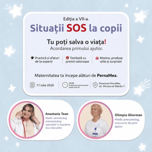 Maternitatea ta începe alături de PernaMea – Ediția a VII-a. Situații SOS la copii. Tu poți salva o viața! cumpăra în Chișinau