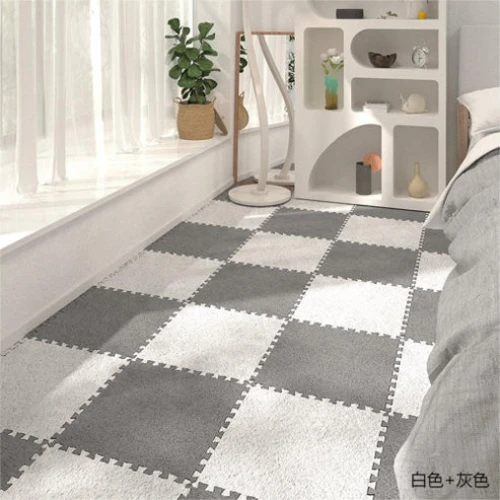Covoraș pentru copii New World Puzzle White/Grey, 30x30 cm, 10 buc. cumpăra în Chișinau