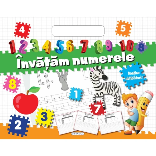 Carte Învățăm numerele. Bloc cu activități si abțibilduri cumpăra în Chișinau