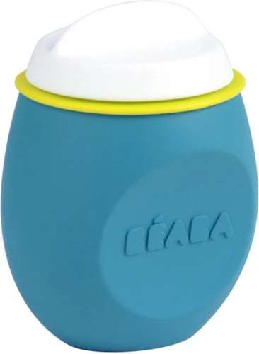 Cană din silicon Beaba BabySqueez Blue (6 luni+), 180 ml cumpăra în Chișinau