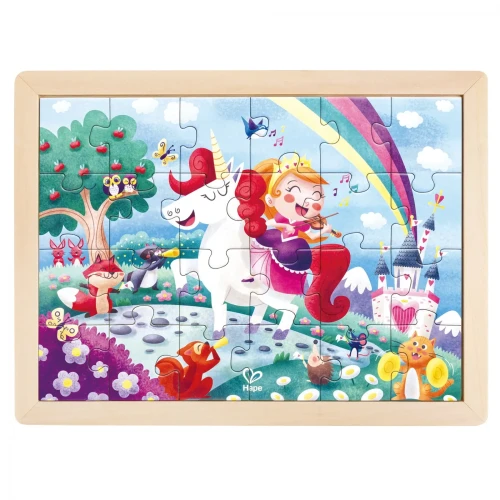 Puzzle Hape 2 în 1 Unicorn și prieteni, 24 elemente cumpăra în Chișinau
