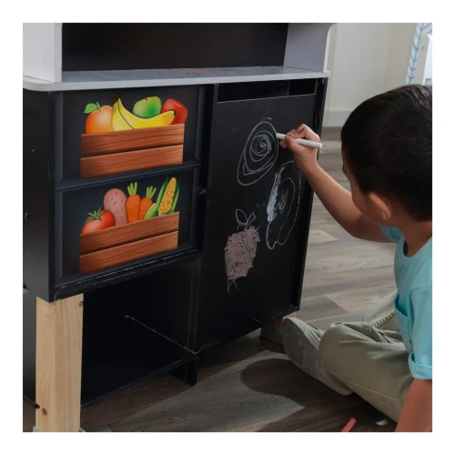 Bucătărie pentru copii KidKraft Artisan Island Toddler, negru/alb cumpăra în Chișinau