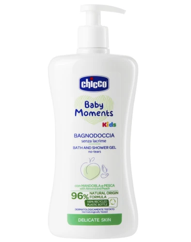 Детский гель-пена для душа 2 в 1 Chicco Baby Moments Kids, 500 мл купить в Кишиневе