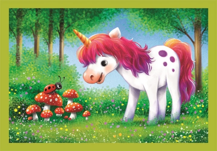 Puzzle Clementoni 4 in 1 A day with Unicorns, 72 elemente cumpăra în Chișinau
