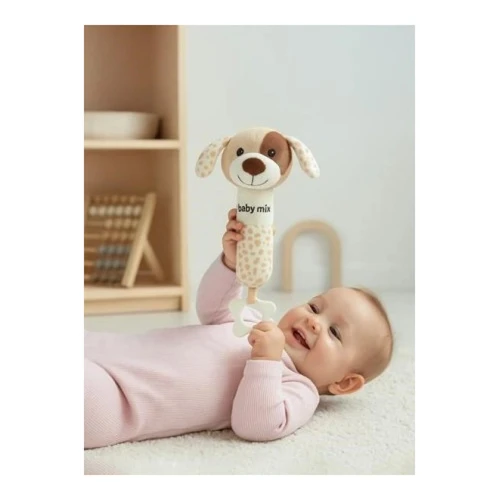 Jucărie zornăitoare de pluș Baby Mix 56572 Cățeluș, cu scârțâitor cumpăra în Chișinau