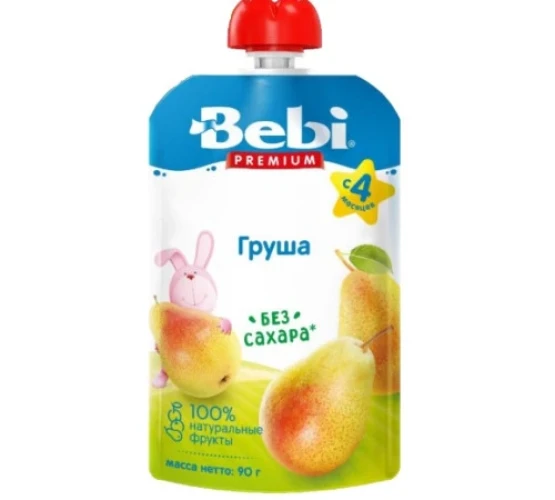 Пюре Bebi Premium Груша (4 мес+), 90 г  купить в Кишиневе