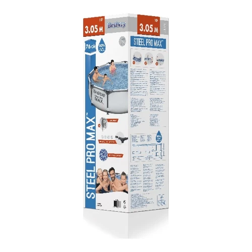 Piscină cu cadru metalic Bestway Steel Pro Max 305x76 cm, 4678 litri cumpăra în Chișinau