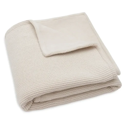 Păturică Jollein Box Knit Oatmeal/Velvet, 100x150 cm cumpăra în Chișinau