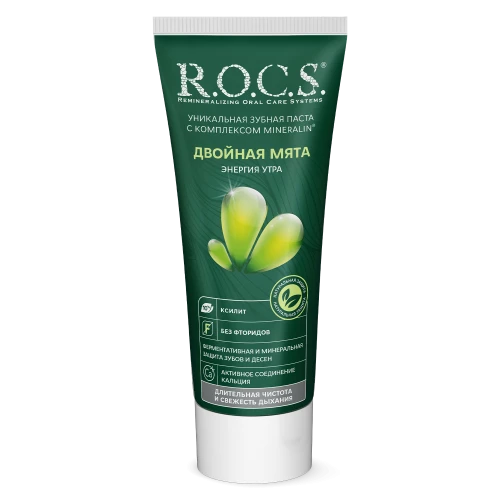 Зубная паста R.O.C.S. Двойная мята (6 лет +) купить в Кишиневе