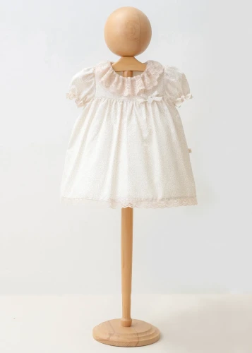 Платье с коротким рукавом Mymio Flower Ivory & Beige (9-12М) купить в Кишиневе