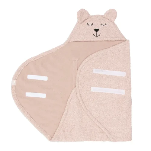 Pătură pentru înfășat Jollein Bear Boucle Wild Rose, 100x105 cm cumpăra în Chișinau