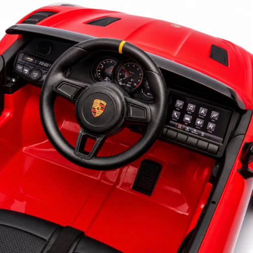 Mașinuță electrică KidsCar Porsche 718 Spyder RS, 12V/7Ah, 2 motoare de 25W, roșie cumpăra în Chișinau